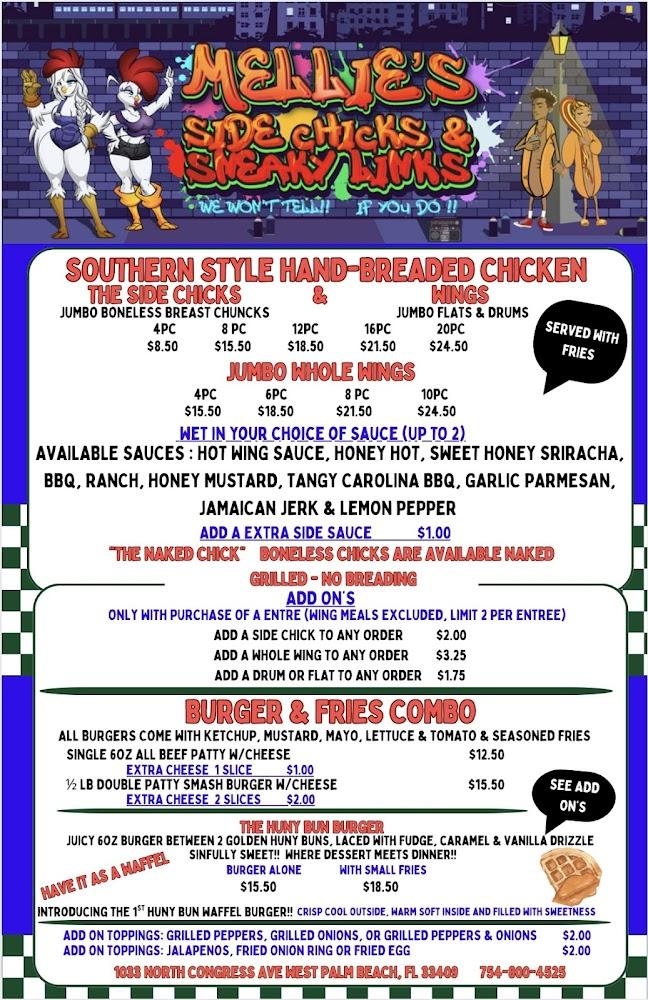MELLIE’S SIDE CHICKS & SNEAKY LINKS Menu image 2